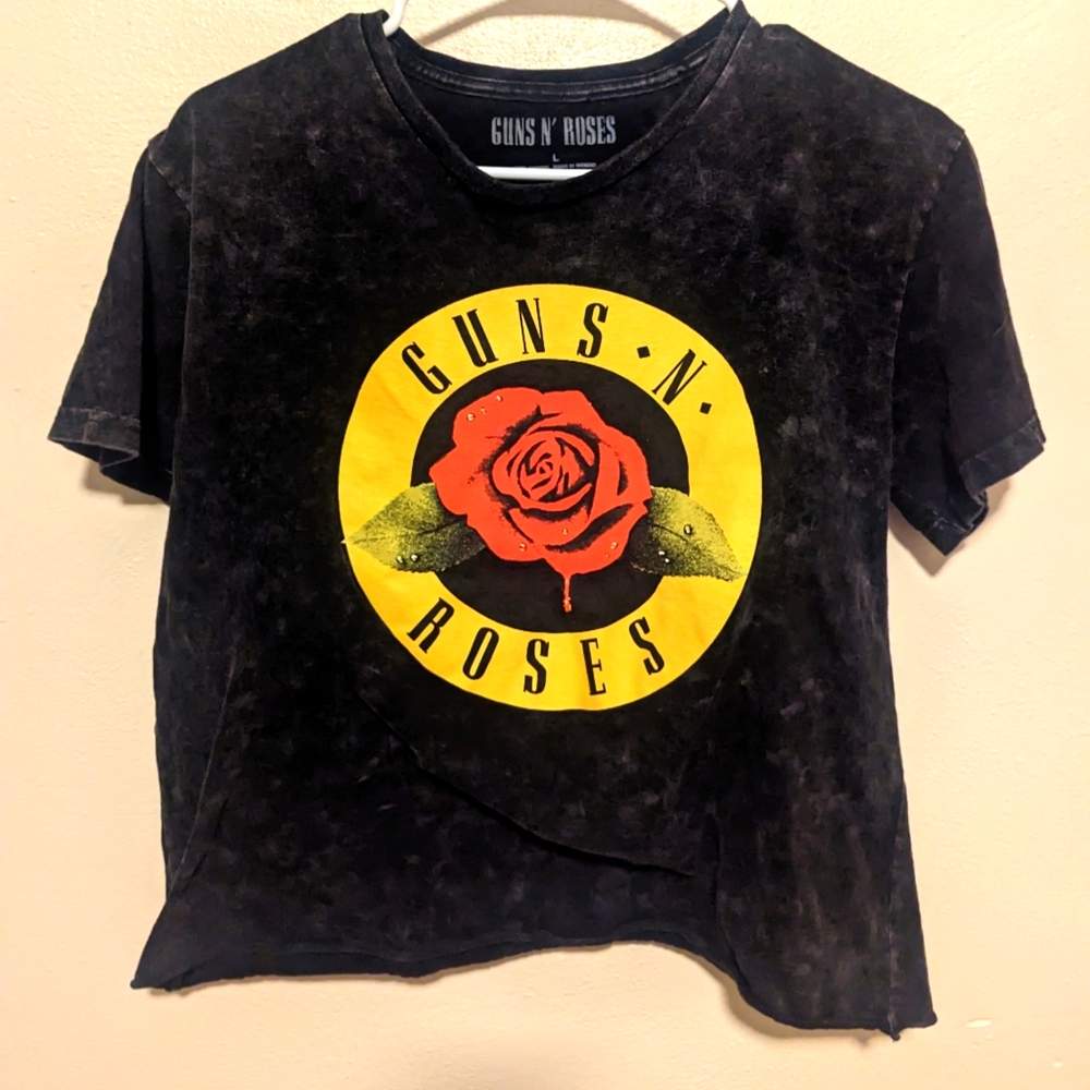 Guns and roses crop top